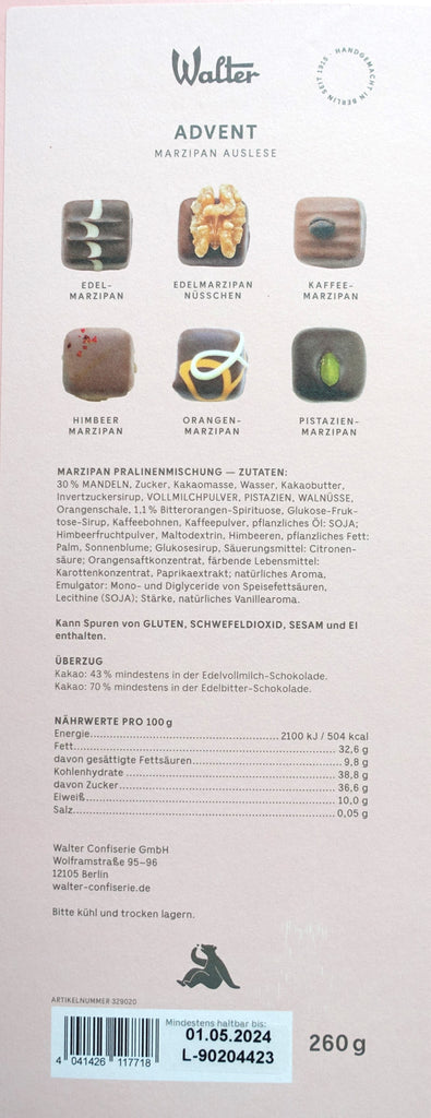 Adventskalender Marzipan