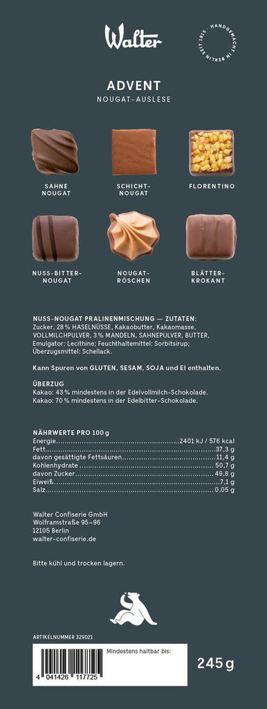Adventskalender Nougat