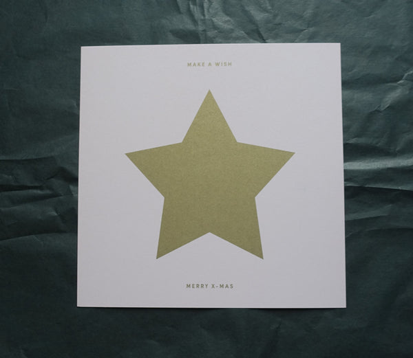 Festliche Grußkarte MAKE A WISH