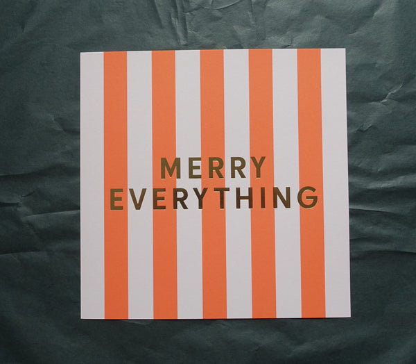 Festliche Grußkarte MERRY EVERYTHING