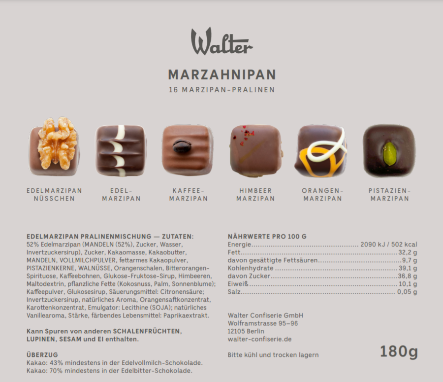 16er MARZAHNIPAN (mit Alkohol)