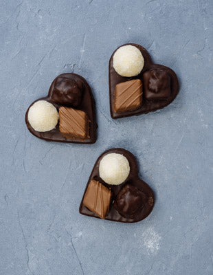 Pralinenherz aus Marzipan