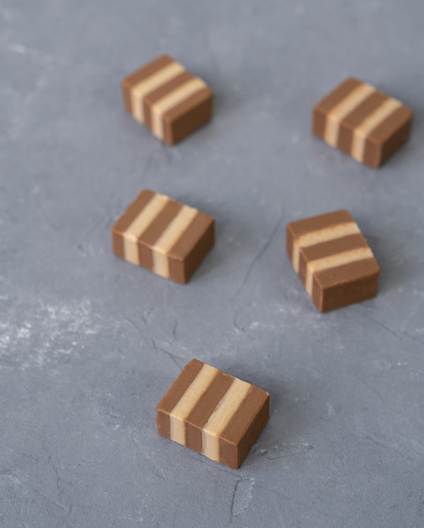 Schichtnougat-Praline