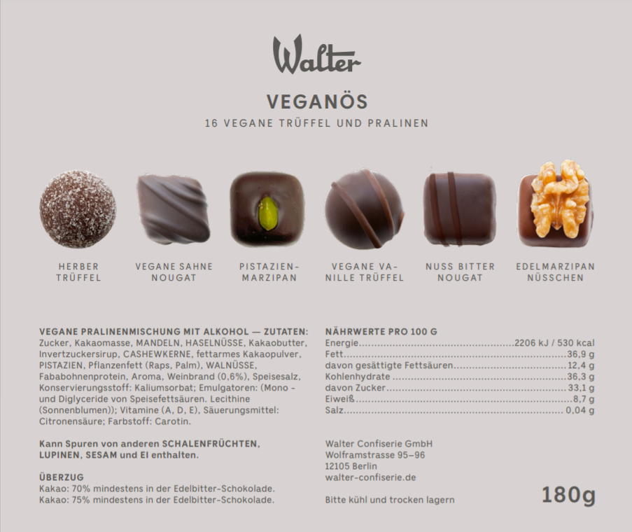 16er VEGANÖS (mit Alkohol, vegan)