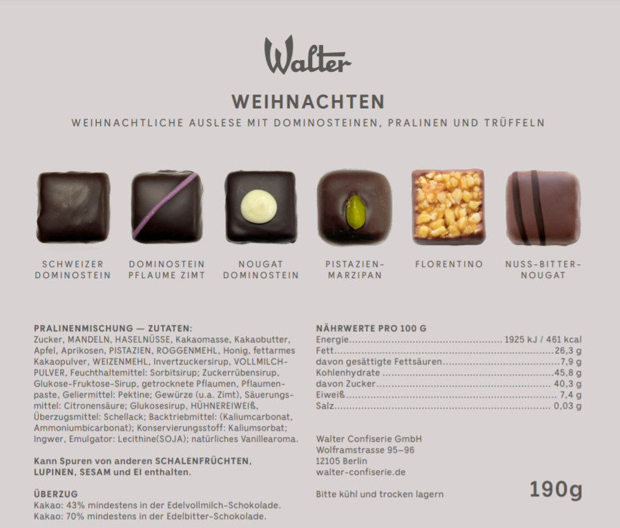 16er Geschenkpackung WEIHNACHTEN Auslese